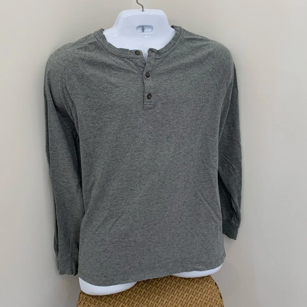 Hawker Rye Essential Raglan Gray Henley shirt long sleeve Stitch Fix